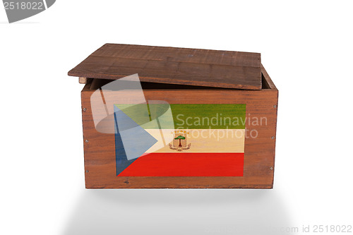 Image of Wooden crate isolated on a white background