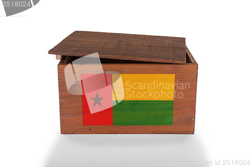 Image of Wooden crate isolated on a white background