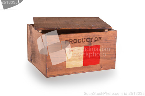 Image of Wooden crate isolated on a white background