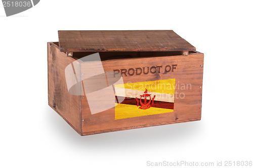 Image of Wooden crate isolated on a white background