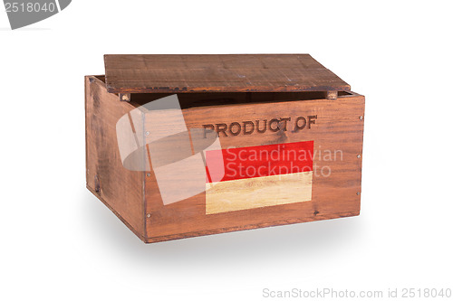 Image of Wooden crate isolated on a white background