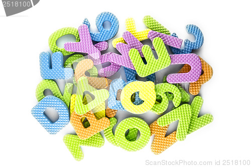 Image of colorful alphabet letters 