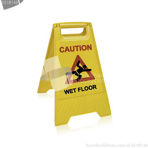 Image of wet floor sign 