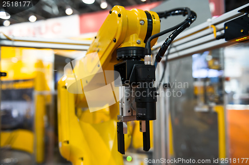 Image of Robot arm in a factory