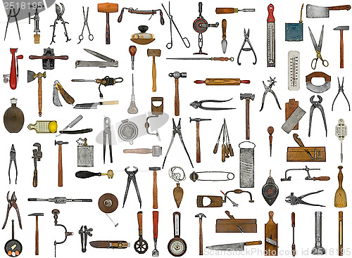 Image of vintage tools and utensils