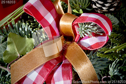 Image of Detail shot of advent wreath