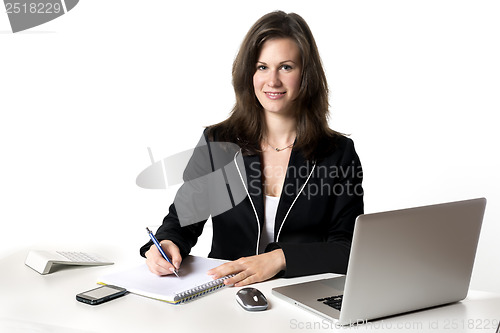Image of Businesswoman smiling