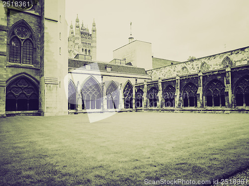 Image of Vintage sepia Westminster Abbey