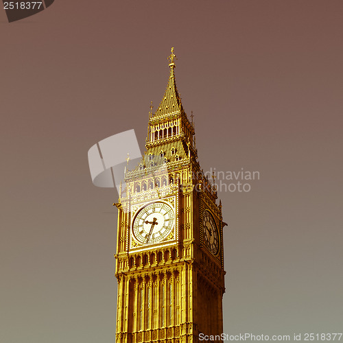 Image of Retro looking Big Ben London