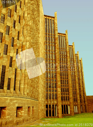 Image of Retro looking Coventry Cathedral