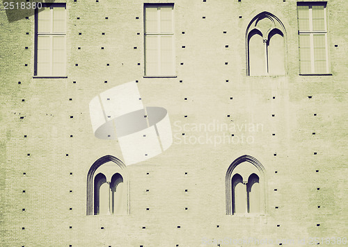 Image of Vintage sepia Old wall
