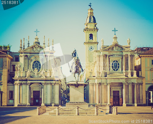 Image of Retro look Santa Cristina and San Carlo church