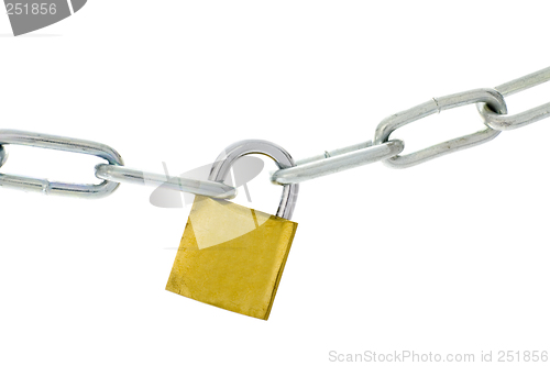 Image of Metal chain and lock


