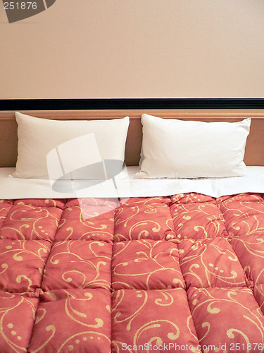 Image of bed with two pillows