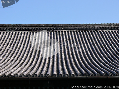 Image of japanese temple roof background