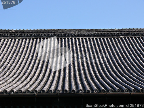 Image of japanese temple roof background