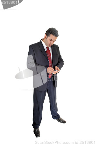 Image of Businessman with cell phone.