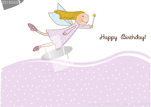 Image of Happy Birthday Greeting Card - Vector Illustration