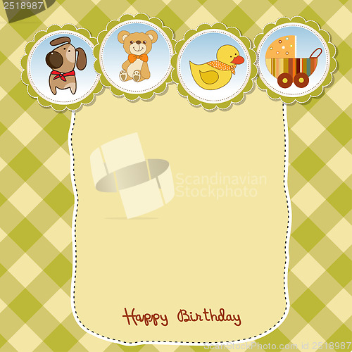 Image of new baby announcement card