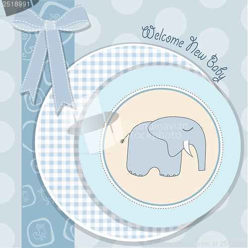 Image of baby boy shower card