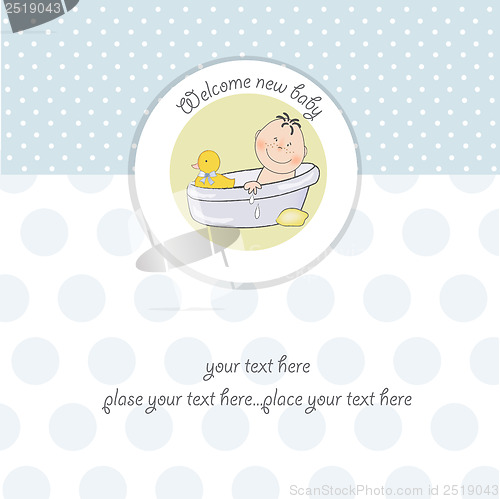 Image of baby boy shower card