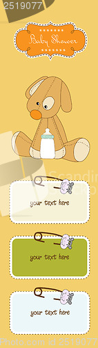 Image of baby shower card with puppy