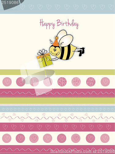 Image of birthday card with bee