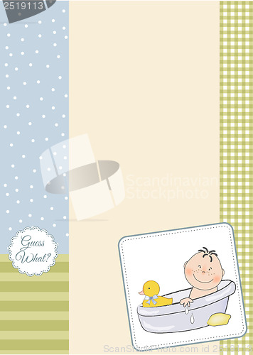 Image of baby boy shower card