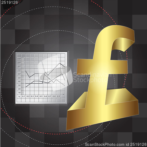 Image of financial background with 3d lira sign