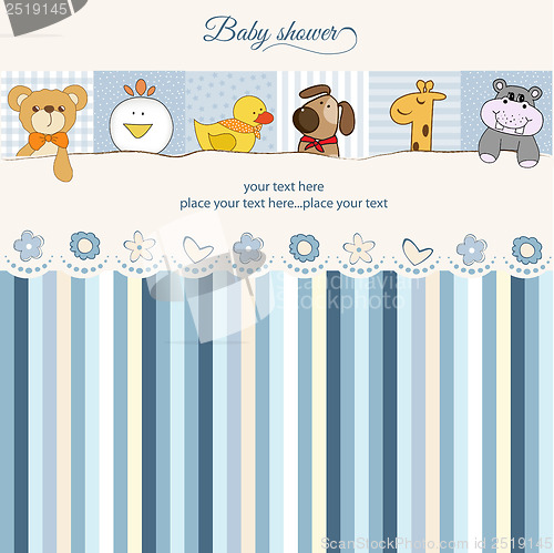 Image of baby shower announcement card