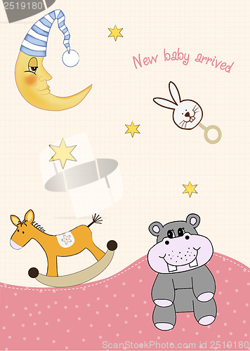 Image of baby arrival card