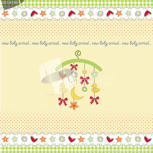 Image of welcome baby announcement card