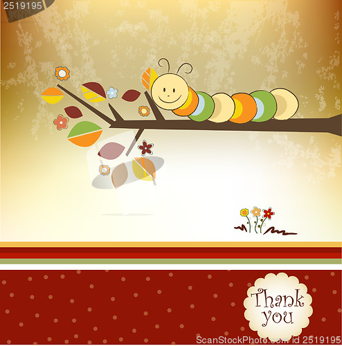 Image of Thank you greeting card