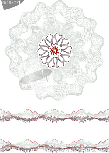 Image of rosette, border