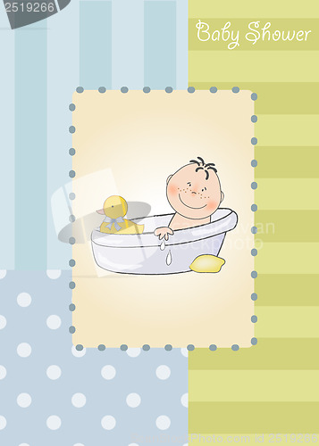 Image of baby boy shower card