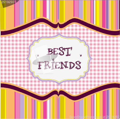 Image of best friends card