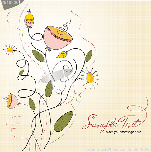 Image of seamless pattern background with flowers