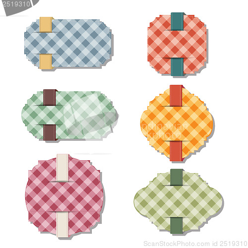 Image of Label items set isolated on white format