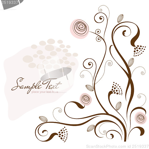 Image of seamless pattern background with flowers