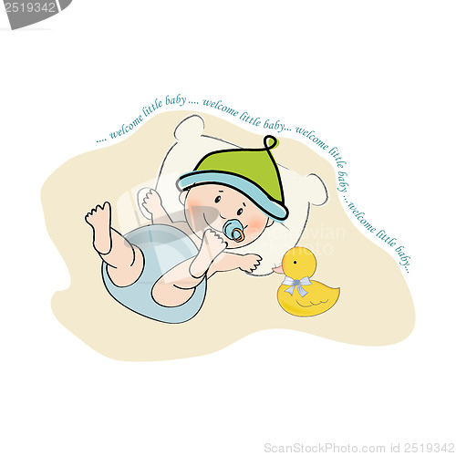 Image of baby boy shower card