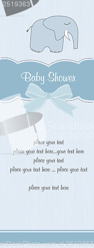 Image of new baby boy announcement card