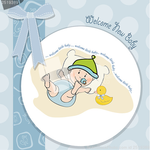 Image of baby boy shower card