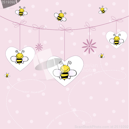 Image of background with bees