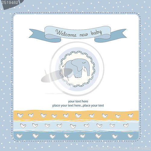 Image of new baby boy announcement card