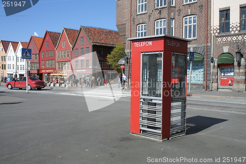 Image of Norwegian telephone booth