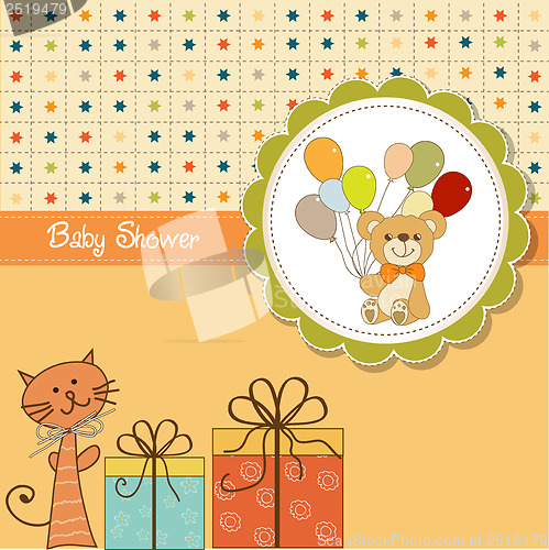 Image of funny cartoon baby shower card