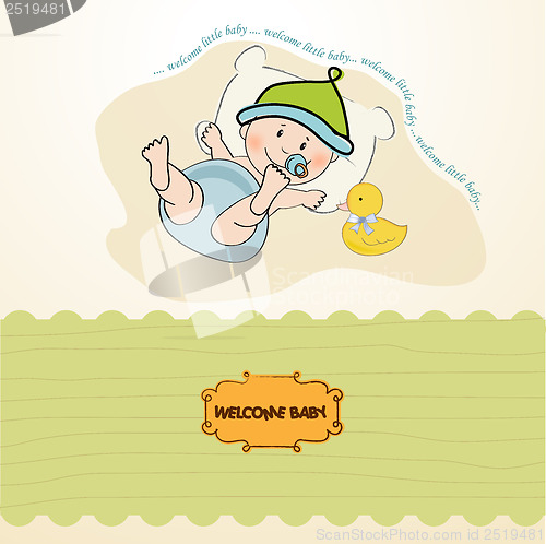 Image of baby boy shower card