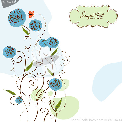 Image of seamless pattern background with flowers