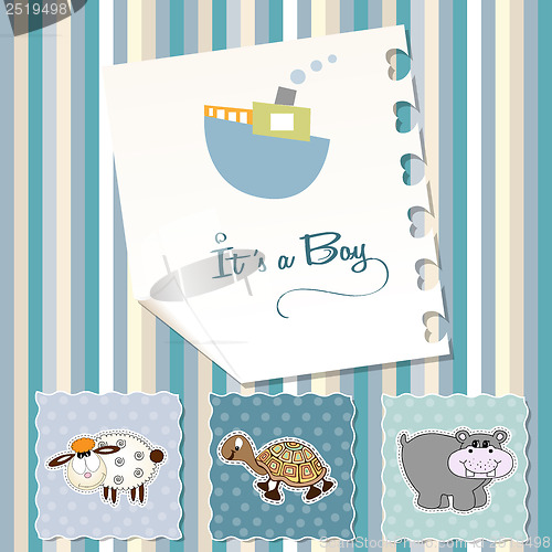 Image of baby boy shower invitation