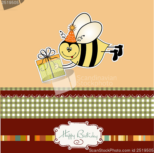 Image of birthday card with bee